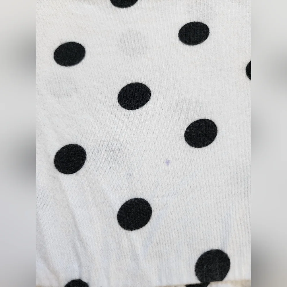 Harper Canyon White Poka-Dot Long Sleeve Spring Dress, sz 4